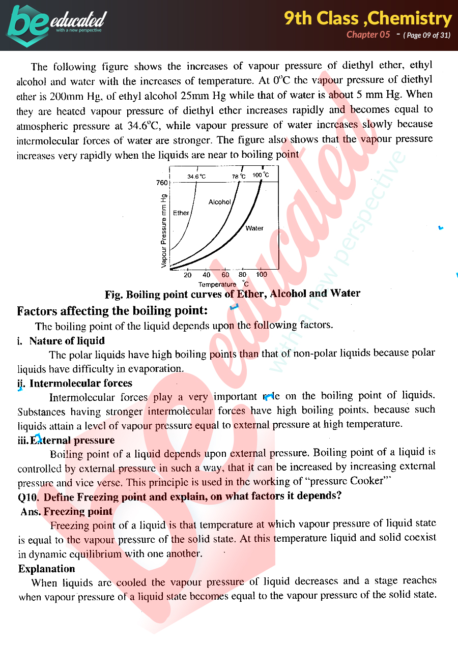 Chapter 5 Chemistry 9th Class Notes Matric Part 1 Notes