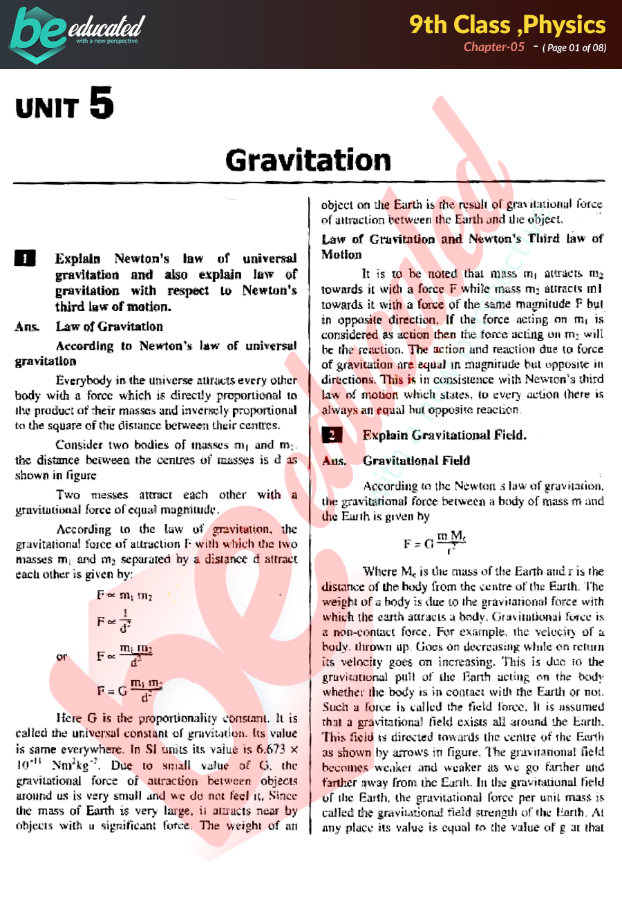 Physics Form 5 Chapter 1 Notes SPM Physics Form 4 Chapter 5 Light 