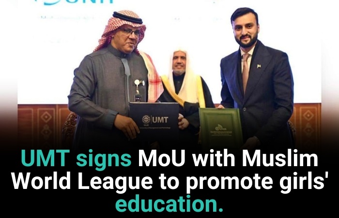 UMT Chairman & President Sign MoU With Muslim World League To Promote Girls’ Education